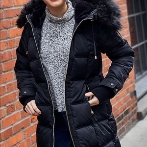 Jessica Simpson black puffer coat plus size new
